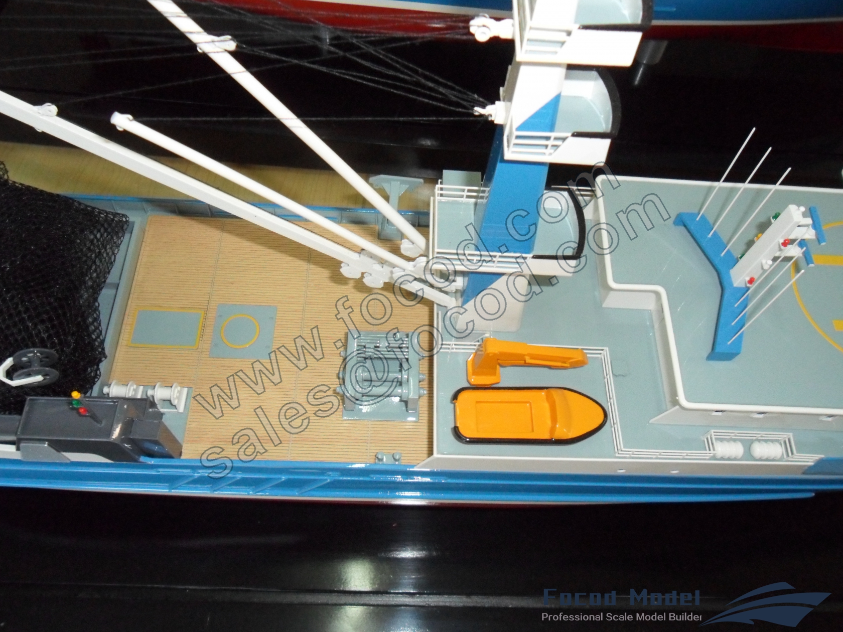 custom made model of 80m Fishing vessel